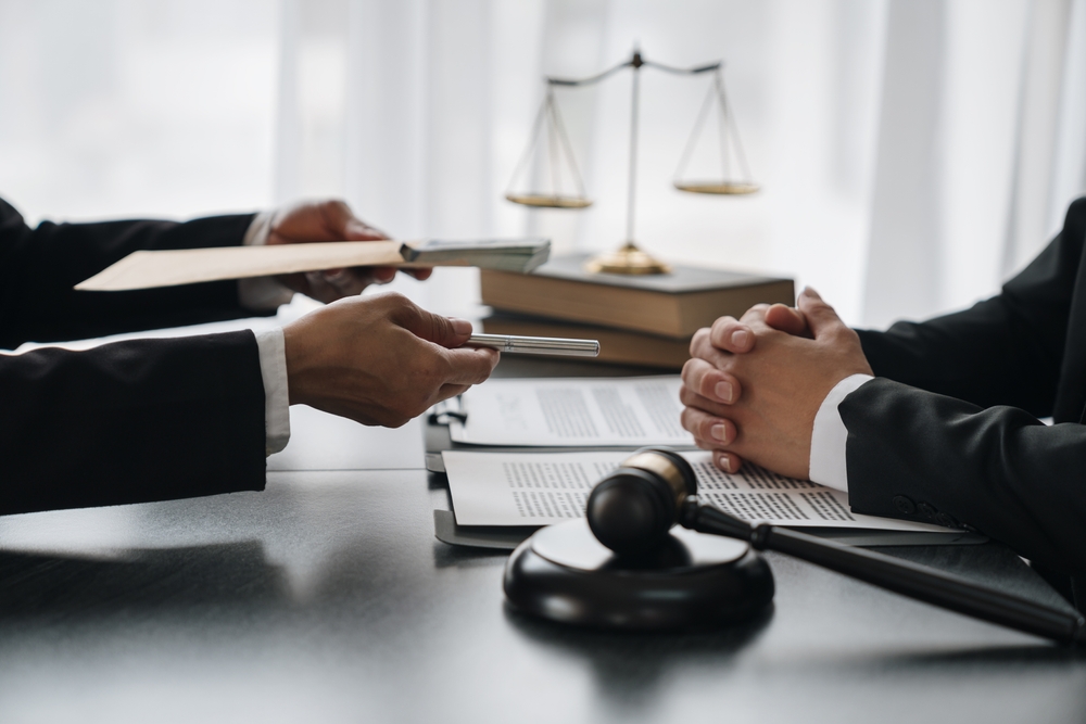 Government,Tax,Officials,,Legal,Advisers,Taking,Bribes,Of,Citizens,Wrapped